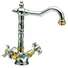 lavabo chambord bec potence mobile chrome/or +vidage