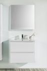 CAISSON MEUBLE LAQUE BLANC 60 CM - 2 TIROIRS