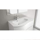 Plan vasque MAM 900 coquette à droite solid surface  910 x 12 x 510 mm