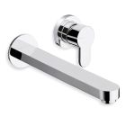 lavabo mural round 2 trous bec 22.5 cm chrome ex rn269