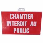 PLAQUE 330X200 CHANTIER INT.AU.PUBL.SC