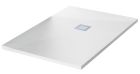 Receveur de douche extra plat solid stone - ALICANTE blanc rectangle - long. 120cm x larg. 80cm