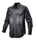 Chemise - SHIRT DENIM, Couleur NEW BLACK WASHING, taille 3XL