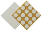 FEUTRE PROT. BLANC  10 X 10 CM/16 X 22 mm - P/1