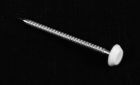 Pointes tête plate plastique annelé sable - long. 50 mm x diam. 10 mm - Boîte de 100