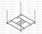 RACK HORIZONTAL POUR CLOTURES OPAQUES