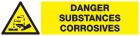 SIGNALISATION EXTERIEURE ET INTERIEURE - DANGER MATIERE CORROSIVE l 330 L 75mm