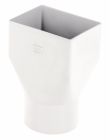 MAMELON MIXTE FEMELLE RECTANGULAIRE MALE CYLINDRIQUE DIAMETRE 80 BLANC   - MMR70B