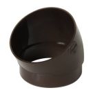 SECTEUR DE COUDE MALE/FEMELLE 30° DIAMETRE 80 MARRON - SR3GTM