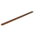 Ventilation basse brune pour ardoise et tuile Plate - longueur 1 m hauteur 15 mm