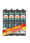 PATTEX PL100 Blanc Cartouche, 3x 380g + 1 Gratuit
