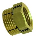 Mamelon réduit 243 MF15x21-12x17 avec butée à visser