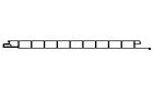 Planchette PVC plane 165 mm ( 6,06ml/m²) longueur 6 ml blanc signalisation 3