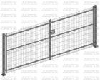 PORTAIL 4M GRILLAGE PIVOTANT SUR PLATINES