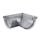 Angle universel gouttière ronde 90° dév.330 gris - ANGLE UNIV 90° 33 GRIS A COLLE