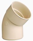 COUDE MALE/FEMELLE 45° DIAMETRE 125 SABLE - CX4GTS