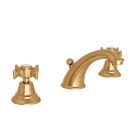 MÉLANGEUR LAVABO 3 TROUS BEC COULÉ CHAMBORD DORÉ PVD