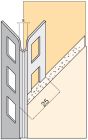 Protège angle galvanisé perforé angle vif pour cloisons traditionnelles lg. 250cm