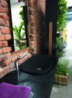 lavabo ceramique wild 60-40-10 cm a encastrer black mat