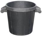POUBELLE DE CHANTIER 75 LITRES TOUT CAOUTCHOUC