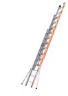 Échelle aluminium coulissante 3 plans - Pronor coulisse à corde 3 plans
