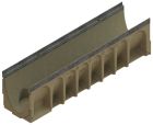 Caniveaux en béton polymère sans grille - ACO MULTIDRAIN - long. 1m x larg. 200mm x haut. 265mm