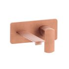LAVABO MURAL PROFILO AVEC PLAQUE DROIT BEC 22.5 UP&D OR ROSE BROSSE