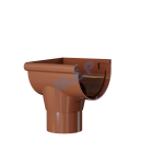 Naissance extrémité gauche à coller - Naissance extrémité gauche à collerpour Gouttière GD25 couleur MARRON