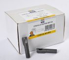 CHEVILLE NOIRE EN ACIER PHOSPHATÉ AVEC ANNEAU D'ACCROCHAGE DIAM 8