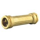Manchon long égal laiton Ø20 - MANCHON LONG LAITON D20
