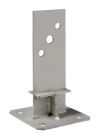 PIED DE POTEAU EN ÂME A GOUSSETS HT 360 INOX A2 Bte de 10