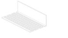 GRILLE ANTI -RONGEUR NOIR Long 2,5 M, Haut 29 mm, Larg 50 mm