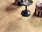 Parquet contrecollé monolame Chêne Zenitude Bois flotté - Bâton rompu 139 - long. 80cm x larg. 13,9cm x ep. 14mm