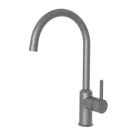 EVIER MITIGEUR PREMIUM BEC HAUT METAL BROSSE