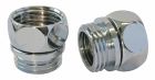 2 Raccords muraux droit - M15/21 - Ecrou tournant 15/21 + Joint plat