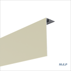Couvercle Angle Alu mâle 150x50 en 3ml Ambre Clair