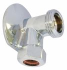 C509 - Applique murale départ mâle 20/27 - arrivée mâle avec écrou collet battu 14-15/21 - rosace diam.55mm