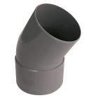 Coude PVC évacuation 30° mâle/femelle Ø125 - COUDE MALE 30° D 125 15p