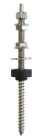 VIS FIXATION SOLAIRE INOX A2  Ø 8 X 150  Bte de 20