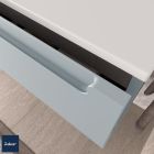 Meuble de salle de bain MONTERREY 900 2 tiroirs métalliques à fermeture amortie BLUE FOG 897 x 540 x 450 mm