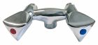 SOMATHERM FOR YOU- Mélangeur évier ou bain-douche finition chromé - Entraxe 80mm - M15/21 M20/27 - Tête à clapet 18/150
