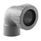 Coude à joint PVC évacuation 87° femelle Ø40 - COUDE A JOINT FEM 87° D 40 40p