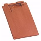 Tuile de finition à recouvrement terre cuite - Arboise Rectangulaire Rouge - long. 32 cm x larg. 20 cm