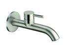 Mitigeur de lavabo  mural large complet avec vidage - inox