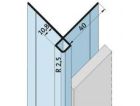 Cornière d'angle sortant en aluminium anodisé sans recouvrement pour plaque - long. 3,00m x ep. 10,8mm