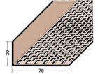 Profilé de ventilation en L, perforation rectangulaire Section ventilation 358 cm2 / ml  Rouge Longueur 5,00m