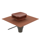 Terminal de ventilation Valetis universel 500x600mm ocre avec multidiam