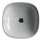 lavabo ceramique wild 45-45-10 cm a encastrer blanc brillant