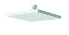 pomme de douche laiton f1/2' carree 18 cm blanc
