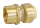 Raccord laiton à clipser pour tubes cuivre ou PER ou Multicouche Ø14 - Femelle 12/17